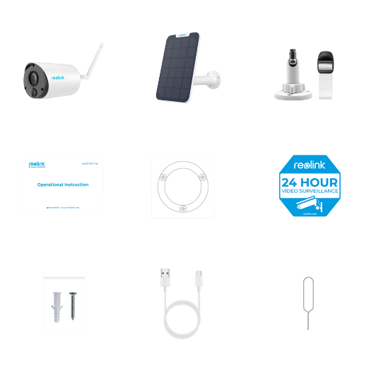 RL-ARGUS-ECO-B320-SOLARKIT Reolink Battery Powered WiFi Camera with Solar Panel 
