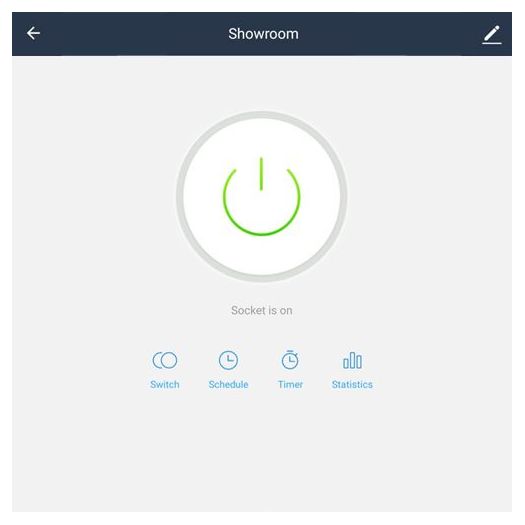NVS-SOCKETF-W2, Pametna utičnica, WiFi 2,4 GHz, Maksimalno opterećenje 16A, Statistika potrošnje