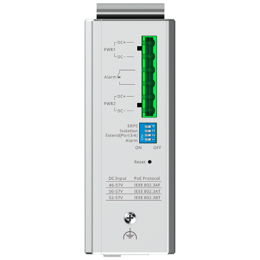 RG-NIS2100-4GT2SFP-HP Reyee Industrial  Switch PoE Cloud Layer 2   4 Gigabit ports + RJ45 Gigabit SFP ports 
