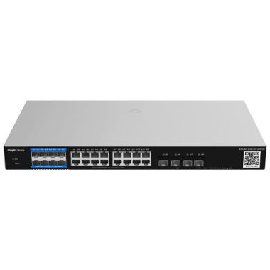RG-NBF5200M-8FS16GT4XS, Reyee E., Osvjetli prekidač za oblak sloja 3, 16 RJ45 Gigabitni portovi + 4 SFP+ portovi 10 Gbps