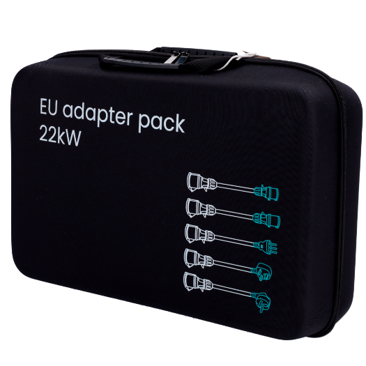 RD-NORA-22-C3-NCB22-EU komplet prijenosnog punjača + adapteri za utičnice   Snaga 22 kW / 32 A / trofazno 