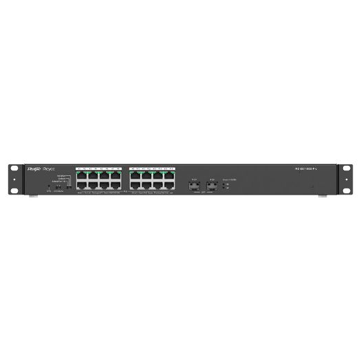 RG-ES118GS-P-L, Reyee PoE stolni preklopnik, 16 RJ45 Portovi + 2 Uzlazna veza SFP, 16 gigabitnih portova + 2 gigabitna porta