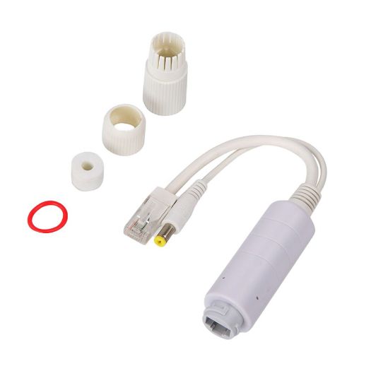 POE-SPLIT-15W-OUT, PoE razdjelnik, Za IP kamere bez PoE, Ulaz RJ45 (PoE) / Izlaz RJ45 i priključak