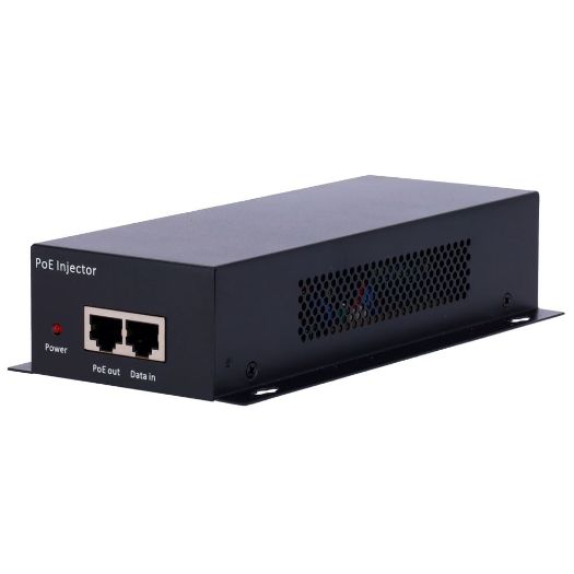 INJ-POE-10G-60W, Dvostruki PoE injektor, Unos RJ45 10/100/1000/10000 Mbps, Ukupna snaga 60 W