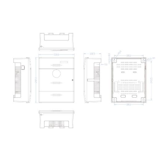 PD-60-UPS-P, Razvodna kutija za napajanje, 1 ulaz AC 100, 240 V 50/60 Hz
