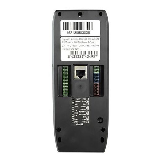 HY-AC672, Hysoon autonomna kontrola pristupa, Otisci prstiju i tipkovnica, 2.000 snimaka / 160.000 zapisa