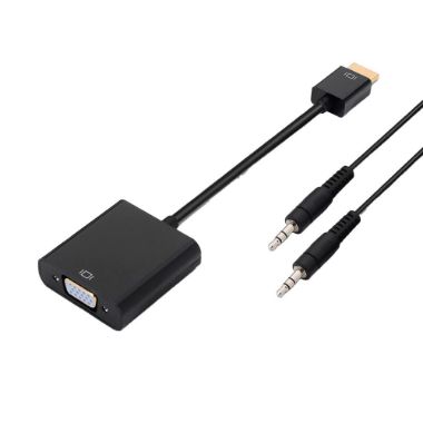 HDMI-VGA0.1+A1.0/N, HDMI pretvarač, VGA + audio, HDMI muški ulaz, Uključuje muški dio od 3''5 mm