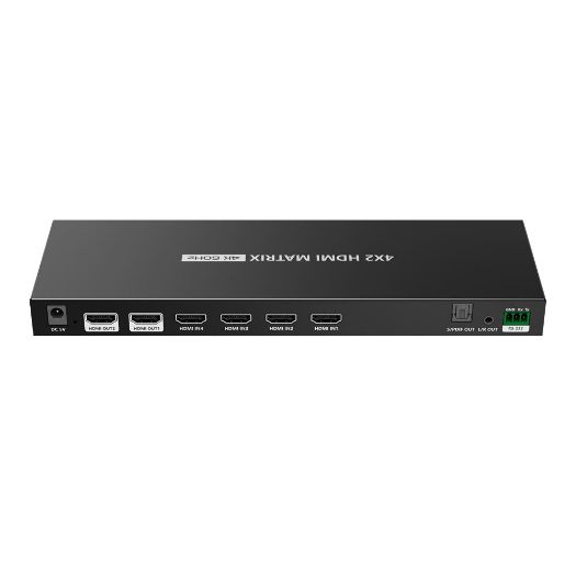HDMI-MX-4x2-4K60, HDMI signalna matrica, Omogućuje 4x2, 4K rezolucija