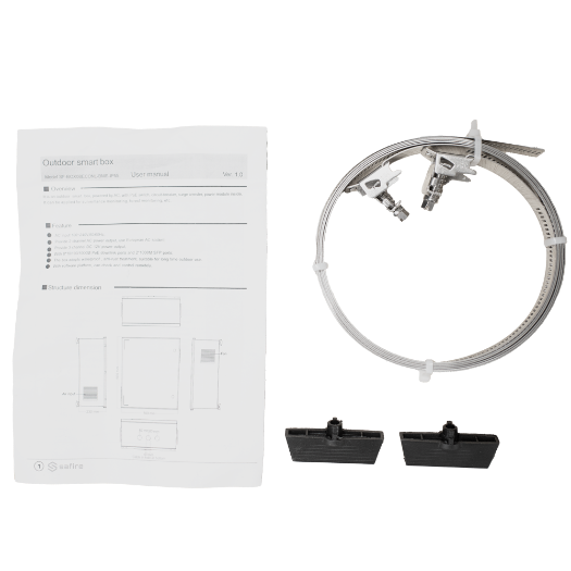 SF-BOX08ECO-BMS-IP55 SMC polyester cabinet   Differential, circuit breaker and SPD 