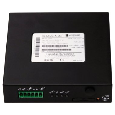 HG-H8951-L4EA-S-WG Hongdian Industrial Router 4G   4G Cat 4   GPS   2 Ethernet ports RJ45 Fast Ethernet  