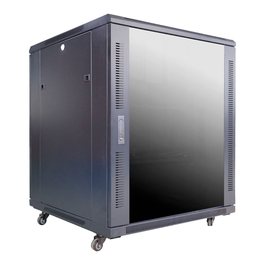 RACK-18UFN-8D8W Rack floor cabinet   Up to 18U rack of 19"(800*800)   Up to 800 kg load 