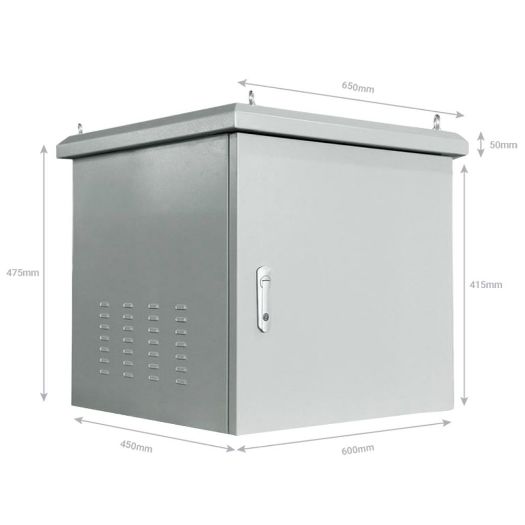 RACK-9U-OUTDOOR, Zidni ormarić za police, Do 9U rack od 19", Nosivost do 100 kg