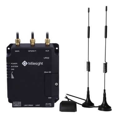 MS-UR32-L04EU-G-P, Milesight, Industrijski ruter 4G GPS PoE, 2 Ethernet porta RJ45 10/100
