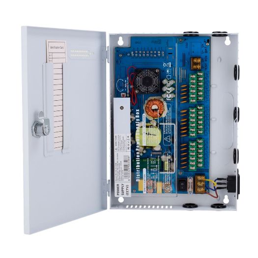 PD-250-18-FUSE, Razvodna kutija za napajanje, AC ulaz 180 V~246 V, 18 izlaza Osigurač