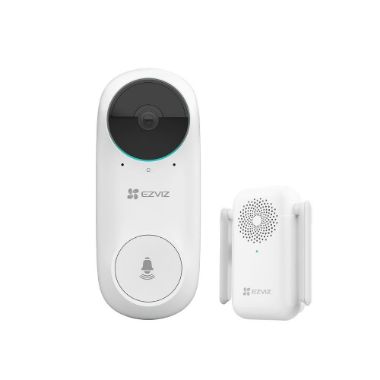 EZ-DB2C-KIT, Ezviz WiFi IP video zvono za vrata, Kamera 2 Mpx / Vision 160, Audio / Uključeno unutarnje zvono