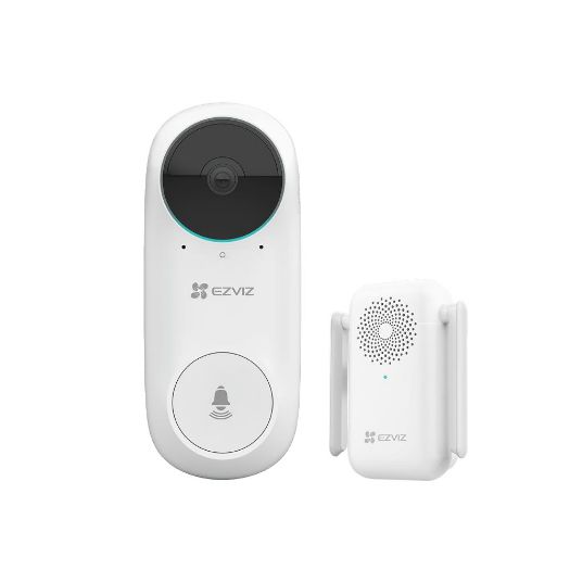 EZ-DB2C-KIT, Ezviz WiFi IP video zvono za vrata, Kamera 2 Mpx / Vision 160, Audio / Uključeno unutarnje zvono