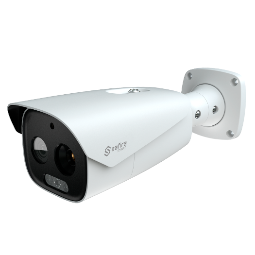 SF-IPTB384A-19D5 Safire Smart Dual Bullet IP Thermal Camera   Thermal sensor 12 µm 384x288 VOx | Lens 19 mm 