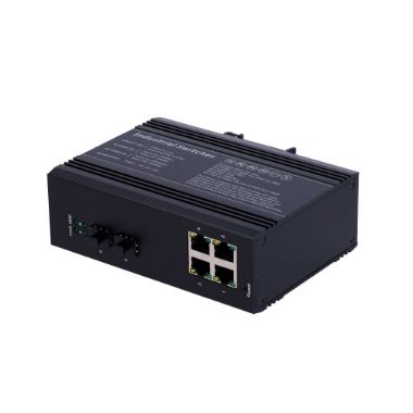 SW0604HIPOE-MGF-120-DIN, Bijela marka PoE Prekidač, Montaža na DIN šinu, 4 gigabitna porta + 2 gigabitna SFP porta
