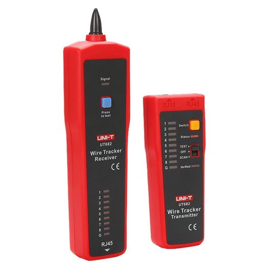 UT682, Kabelski tester, Provjera statusa kabela RJ45/RJ11, Indikatorska lampica jačine signala
