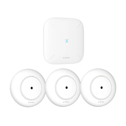 SWS54 Intelligent water leak detector   Pack 3 SWS51 + 1 Base Station SBS50 