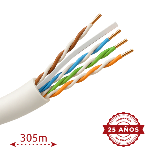 UTP6E-300-CCA Safire UTP cable   Complies with 90m Fluke test   Category 6 