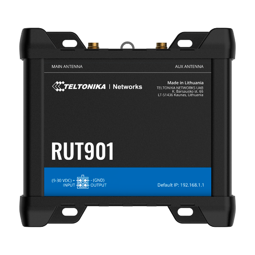 TK-RUT901 Teltonika Router 4G Industrial   4 Ethernet ports RJ45 Fast Ethernet 