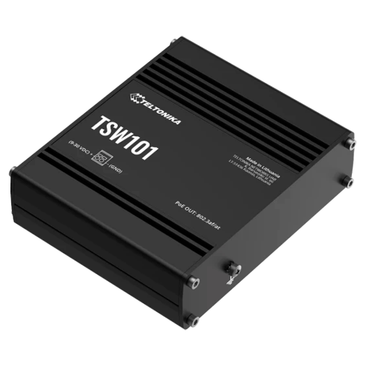 TK-TSW101 Teltonika Industrial Unmanageable PoE Industrial Switch   5 Ethernet RJ45 Gigabit ports 