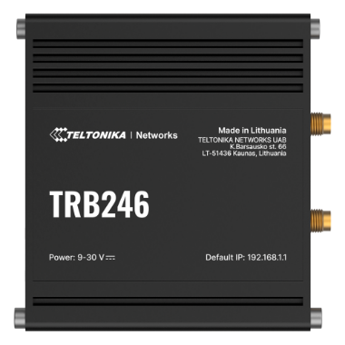 TK-TRB246 Teltonika Gateway 4G Industrial   4G Cat 4 / 3G / 2G   Port RJ45 10/100Mbps  