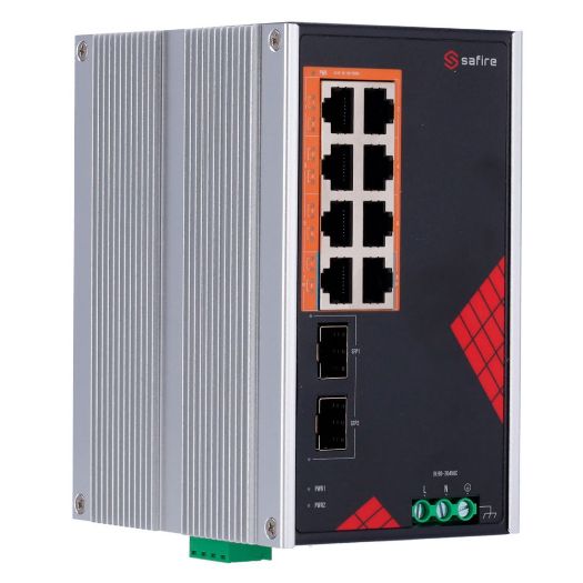 SF-SWI1008HIPOE-GF-AC-130-DIN, Safire Switch Industrijski AC i DC napajanje