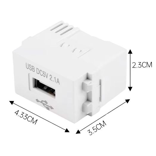 TYPE128USB-220ACADAPTOR, Pretvarač napona, Ulaz AC 220 V, DC izlaz 5 V / 2.1 A u USB A formatu