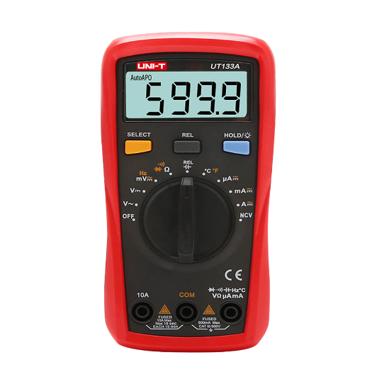 UT133A Handheld Digital Multimeter   DC and AC voltage measurement up to 600V 