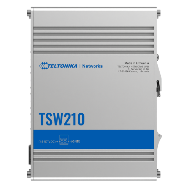 TK-TSW210 Teltonika Industrial Unmanaged Switch   8 Ethernet RJ45 Gigabit +2 SFP Gigabit [%VAR%] ports 