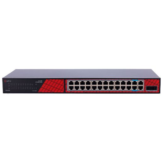 SF-SW2824HIPOE-GF-300, Safire Switch Hi, PoE, 24 porta + 2 SFP Uplink + 2 Uplink RJ45