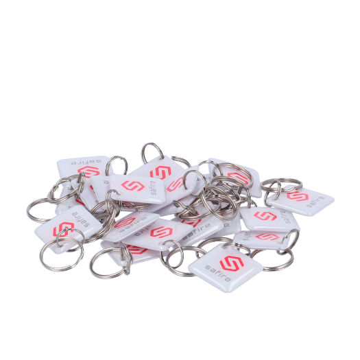 SF-TAG-MF-EPOXY-SQ Numbered proximity TAG key ring   Identification by radio