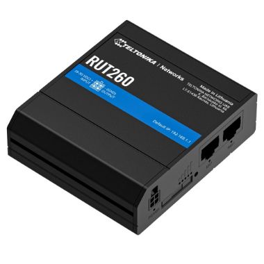 TK-RUT260, Teltonika usmjerivač 4G Industrijski, 2 Ethernet porta RJ45 Brzi Ethernet