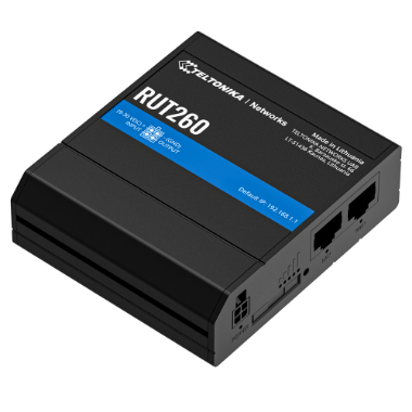 TK-RUT260 Teltonika Router 4G Industrial   2 Ethernet ports RJ45 Fast Ethernet 