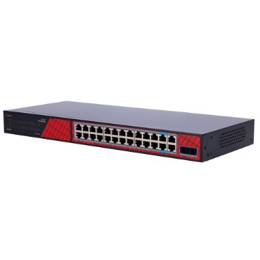 SF-SW2824HIPOE-GF-300, Safire Switch Hi, PoE, 24 porta + 2 SFP Uplink + 2 Uplink RJ45