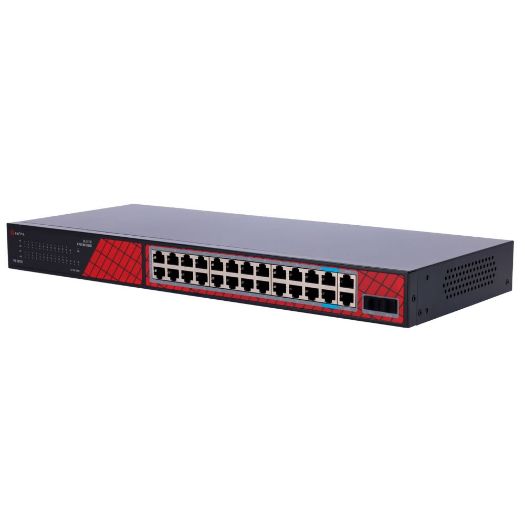 SF-SW2824HIPOE-GF-300, Safire Switch Hi, PoE, 24 porta + 2 SFP Uplink + 2 Uplink RJ45