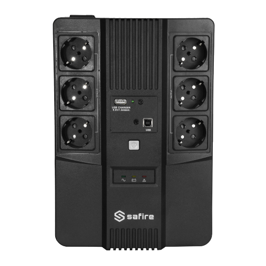 UPS800VA-6 Single phase Line Interactive UPS   Power 800VA/480W   Input 220~240VAC / Output 230 VAC 