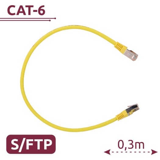 SFTP6A-H-03Y, SFTP kabel, Ethernet, RJ45 konektori, Kategorija 6A, 0, 3 m