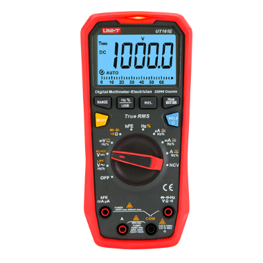 UT161E Digital multimeter CAT III   LED display up to 22000 accounts   DC and AC measurement up to 1000V and 20A 