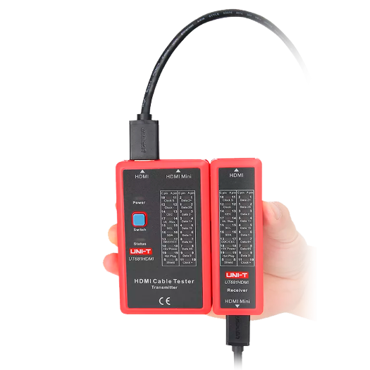 UT681HDMI Cable tester   Status check HDMI/MINI HDM cables   Evaluation of short