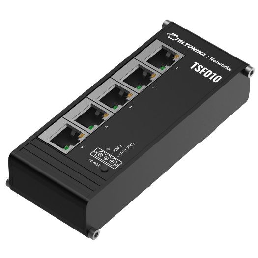 TK-TSF010, Teltonika industrijski neupravljani preklopnik, 5 Ethernet portova RJ45 Fast Ethernet