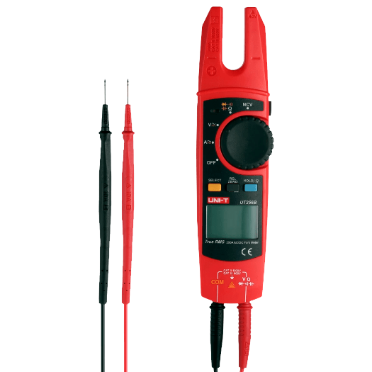 UT256A Fork type clamp ammeter   LCD display of up to 6000 counts   Current measurement in AC up to 200A 