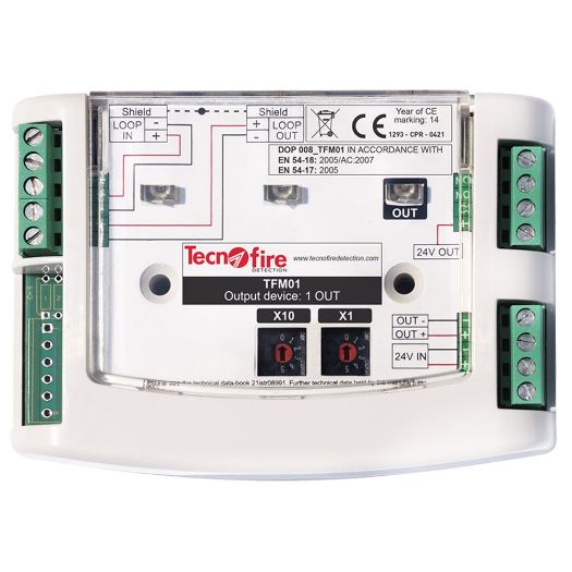 TF-TFM01, Izlaz adresibilnog modula 1, 2 modaliteta tipa izlaza: kontakt ili CO