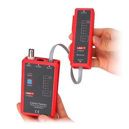 UT681C, Kabelski tester, Provjera statusa kabela RJ45/RJ11/BNC, Testiranje brzog i sporog načina rada