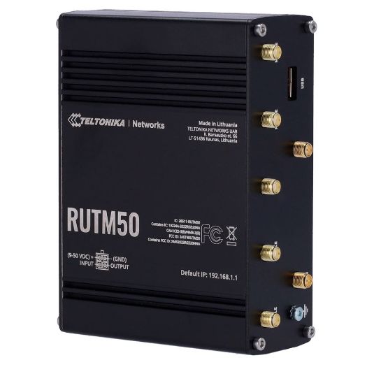 TK-RUTM50, Teltonika industrijski usmjerivač 5G, 5G podzemlje, 6Ghz SA/NSA Dual SIM