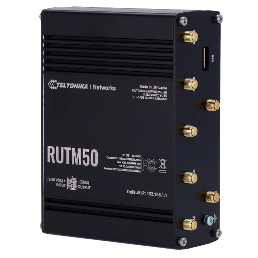 TK-RUTM50 Teltonika Industrial Router 5G   5G Sub 6Ghz SA/NSA Dual SIM 