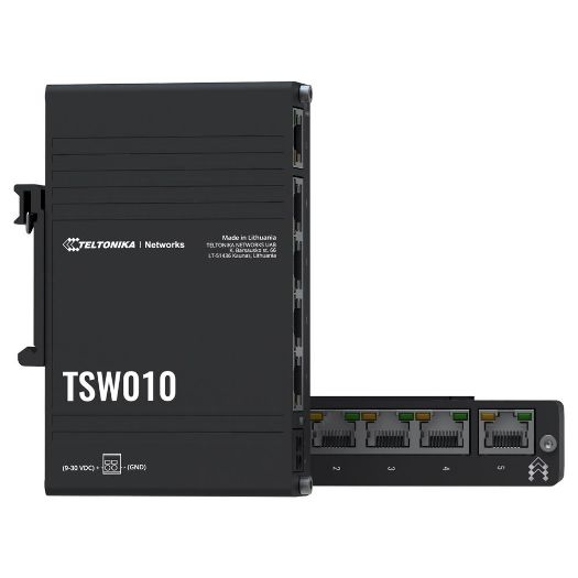 TK-TSW010, Teltonika industrijski neupravljani preklopnik, 5 Ethernet portova RJ45 Fast Ethernet