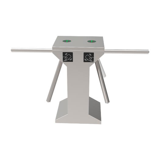 TS-TR601-M Bidirectional access turnstile   3 double rotating arms   Times, alarms and opening modes 